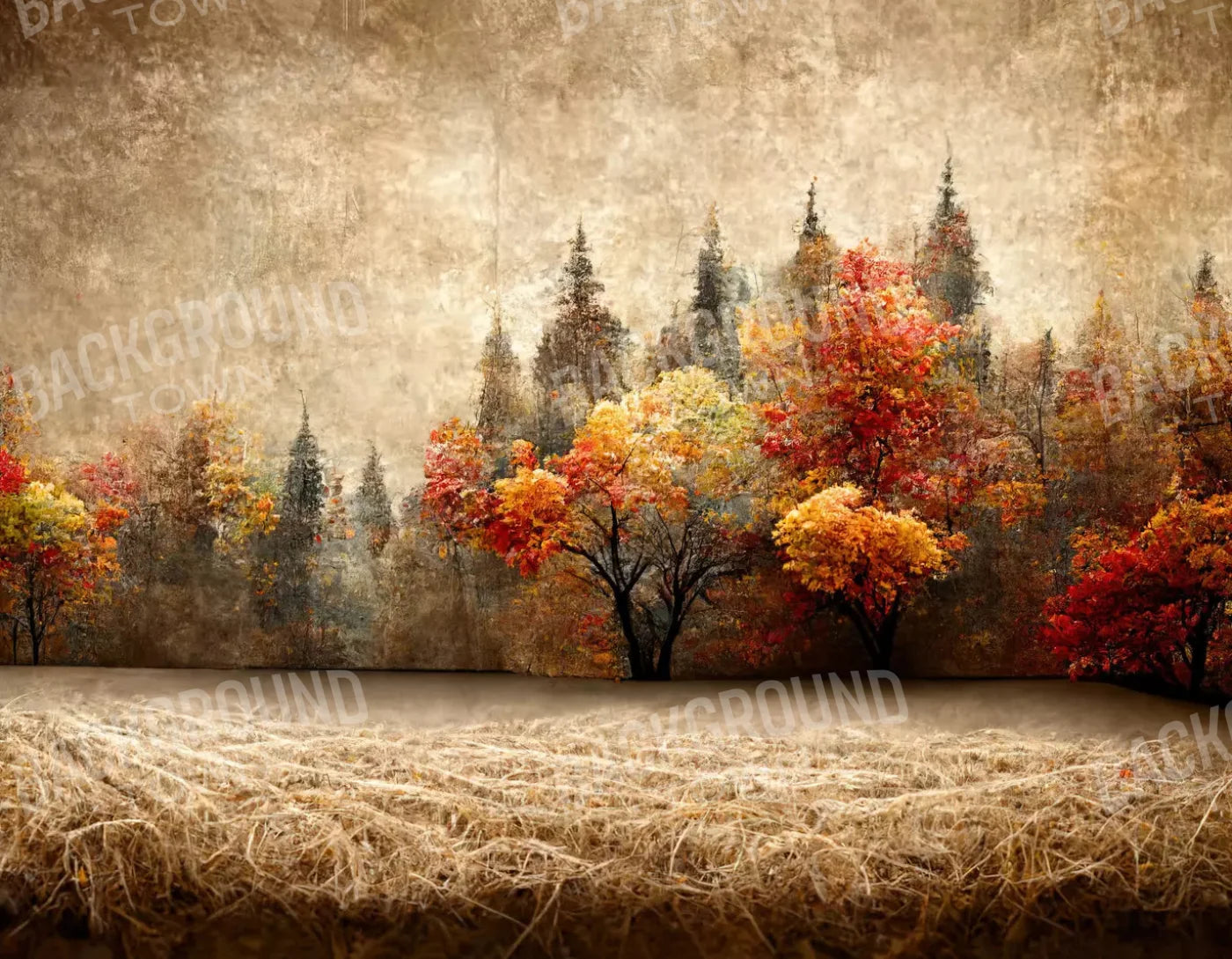 Autumn Days 8X6 Fleece ( 96 X 72 Inch ) Backdrop