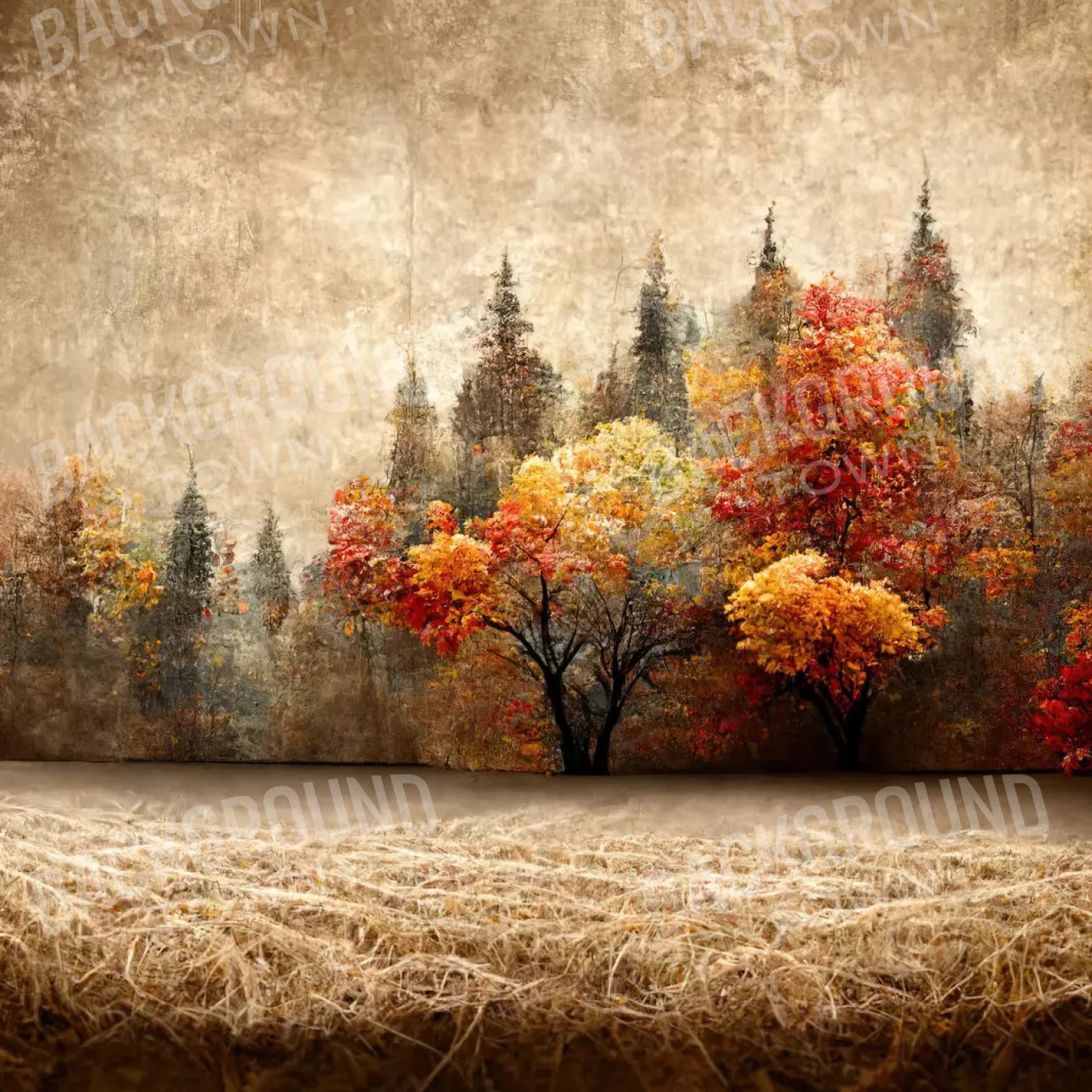 Autumn Days 8X8 Fleece ( 96 X Inch ) Backdrop