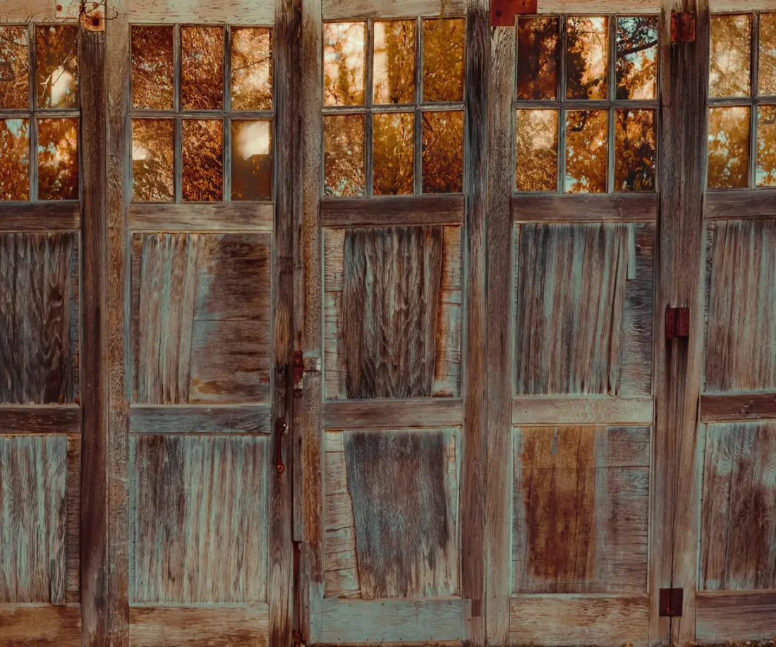 Autumn Doors 5X42 Fleece ( 60 X 50 Inch ) Backdrop