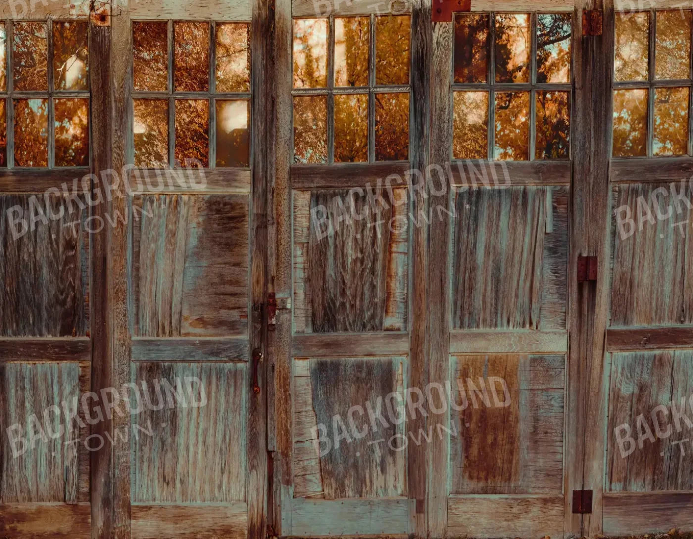 Autumn Doors 8X6 Fleece ( 96 X 72 Inch ) Backdrop