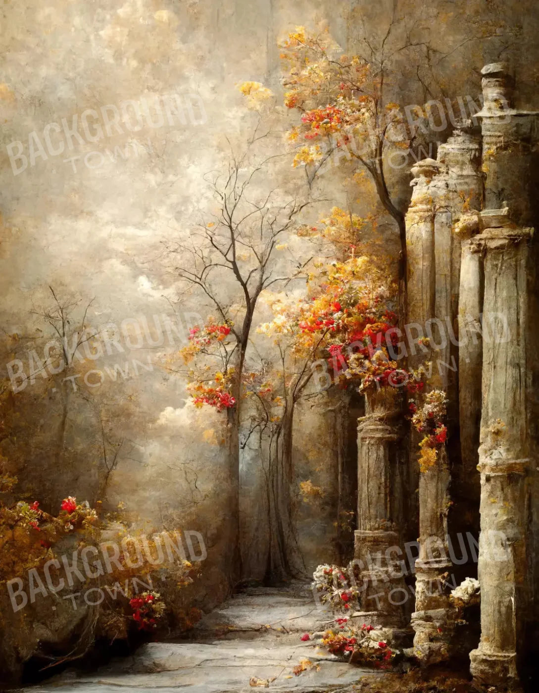 Autumn Dream 6X8 Fleece ( 72 X 96 Inch ) Backdrop