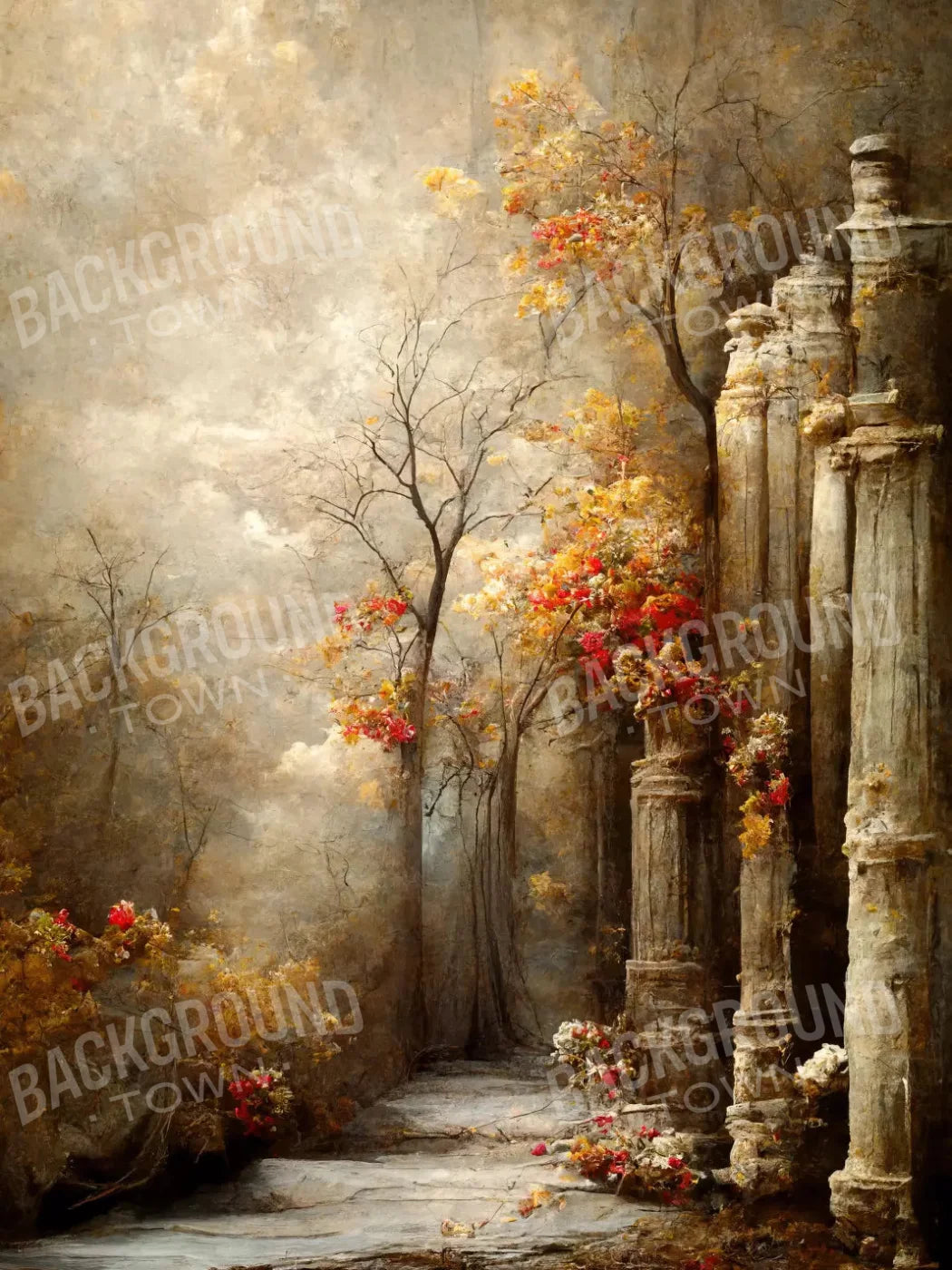 Autumn Dream 8X10 Fleece ( 96 X 120 Inch ) Backdrop