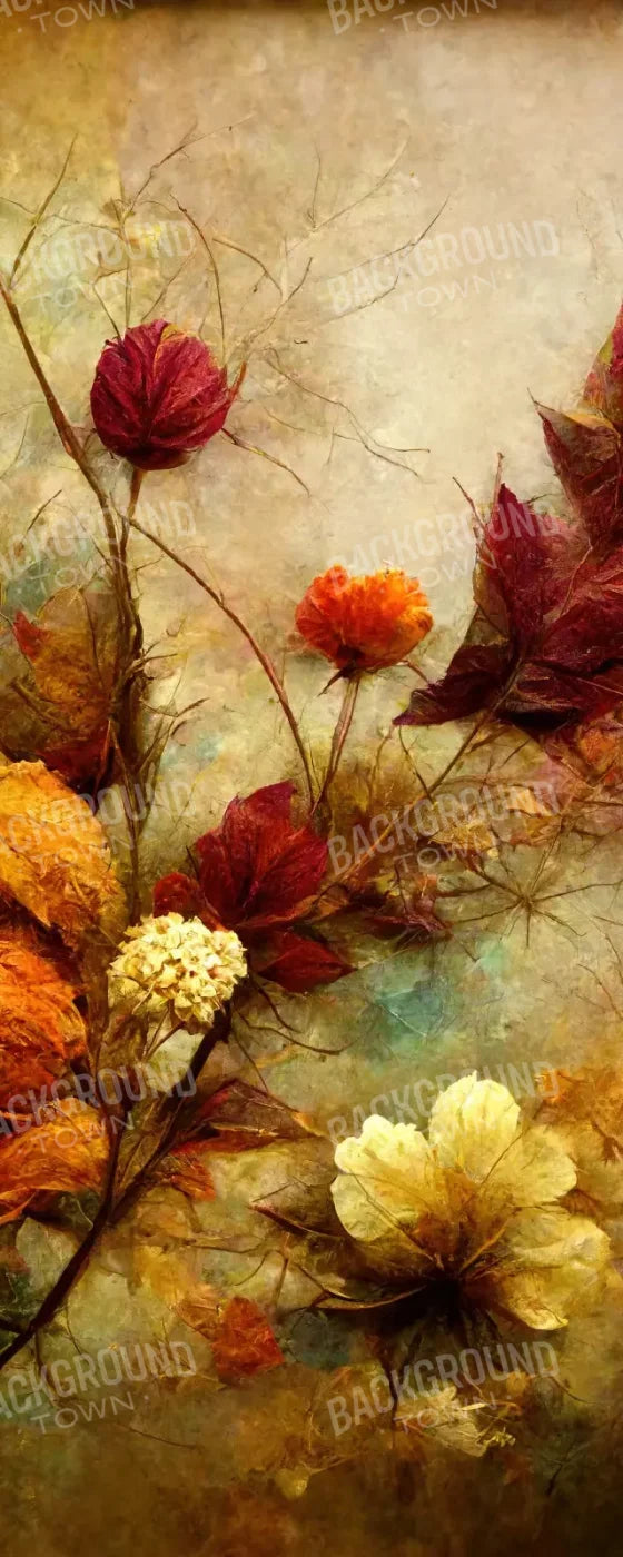 Autumn Flowers Ii 8’X20’ Ultracloth (96 X 240 Inch) Backdrop