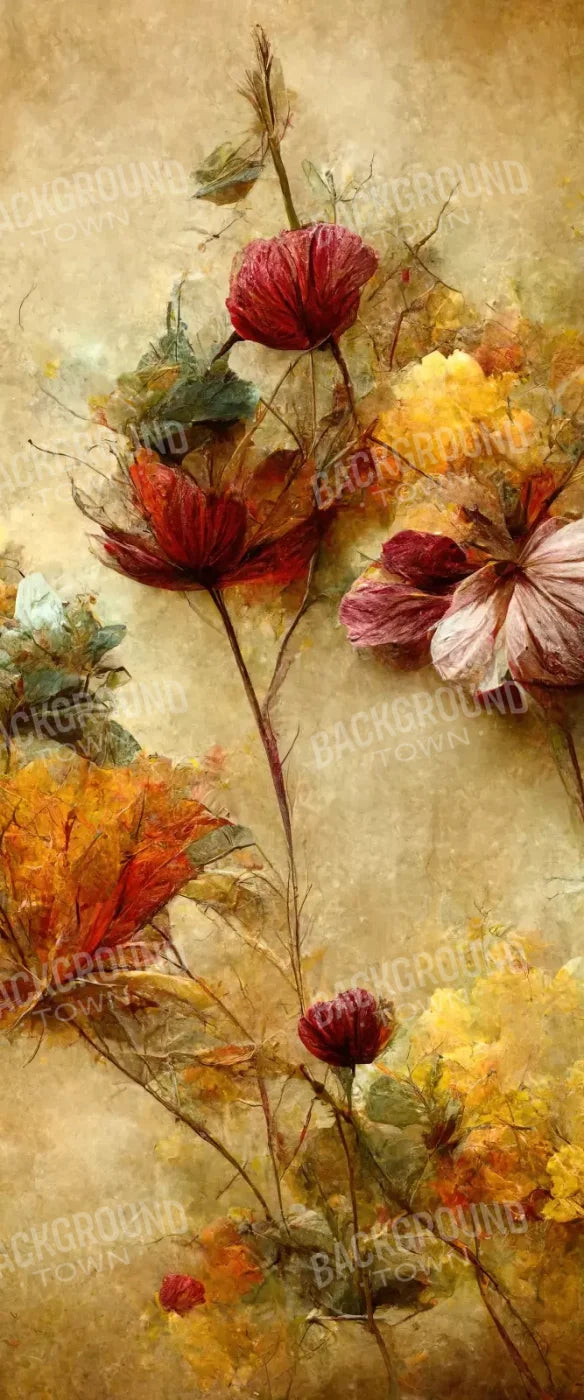 Autumn Flowers Iii 5’X12’ Ultracloth For Westcott X-Drop (60 X 144 Inch) Backdrop