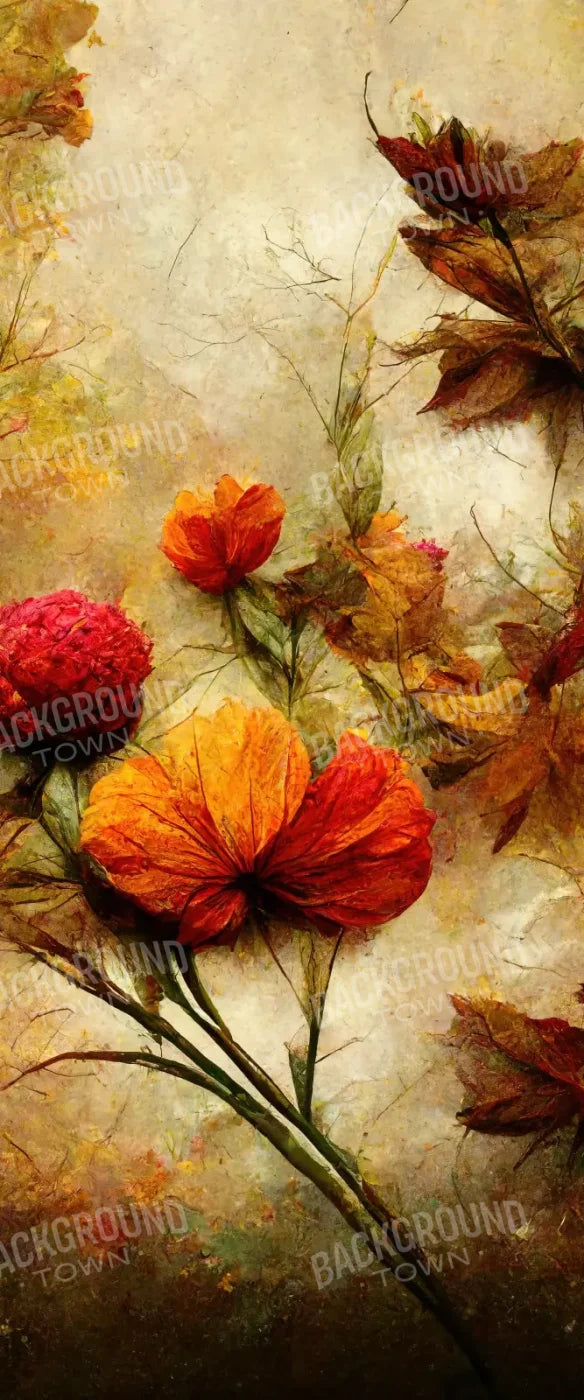 Autumn Flowers 5’X12’ Ultracloth For Westcott X-Drop (60 X 144 Inch) Backdrop