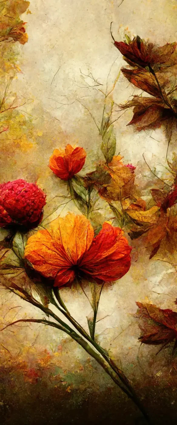 Autumn Flowers 5’X12’ Ultracloth For Westcott X-Drop (60 X 144 Inch) Backdrop