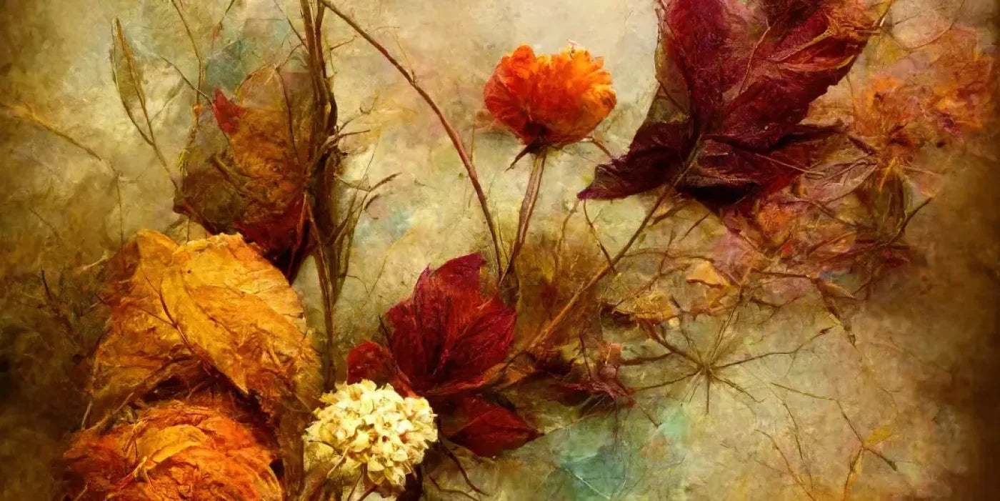 Autumn Flowers Ii 16’X8’ Ultracloth (192 X 96 Inch) Backdrop