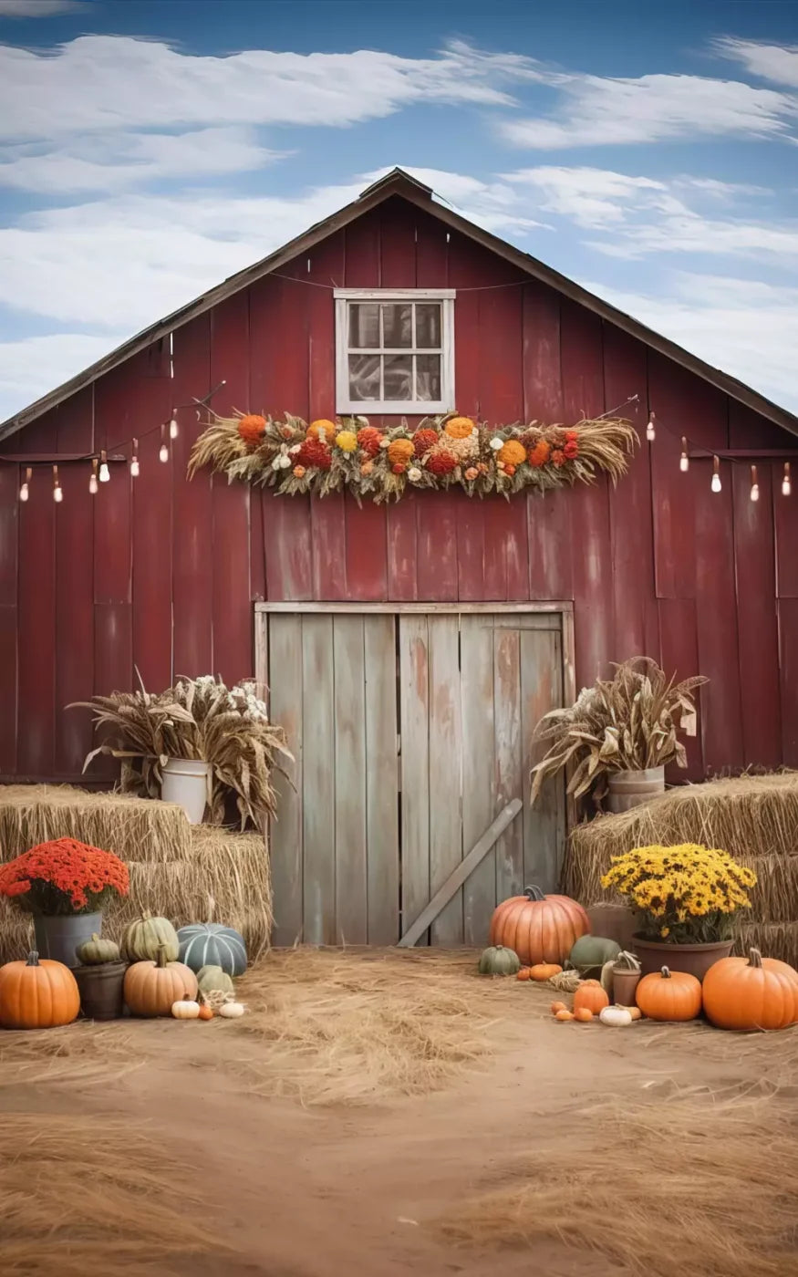 Autumn Hay Barn 10’X16’ Ultracloth (120 X 192 Inch) Backdrop