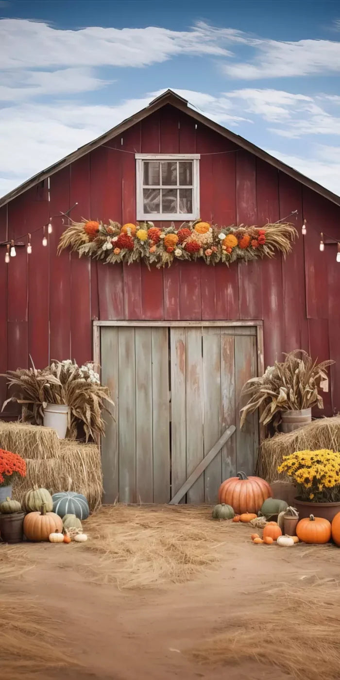 Autumn Hay Barn 10’X20’ Ultracloth (120 X 240 Inch) Backdrop