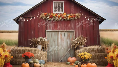 Autumn Hay Barn 14’X8’ Ultracloth (168 X 96 Inch) Backdrop