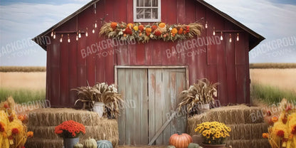 Autumn Hay Barn 16’X8’ Ultracloth (192 X 96 Inch) Backdrop