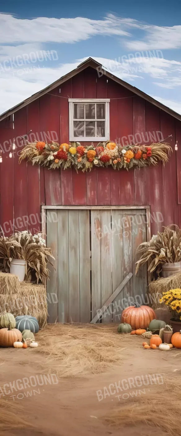 Autumn Hay Barn 5’X12’ Ultracloth For Westcott X-Drop (60 X 144 Inch) Backdrop