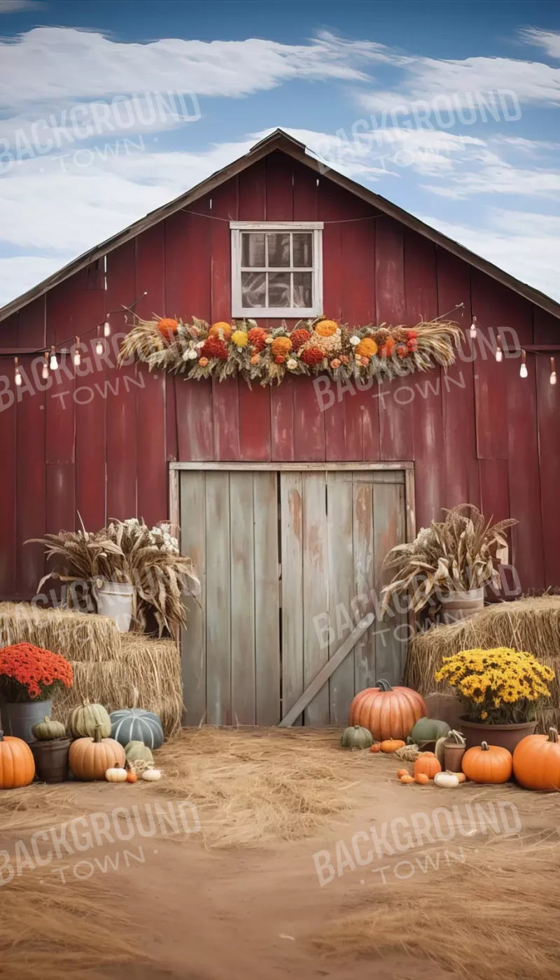 Autumn Hay Barn 8’X14’ Ultracloth (96 X 168 Inch) Backdrop