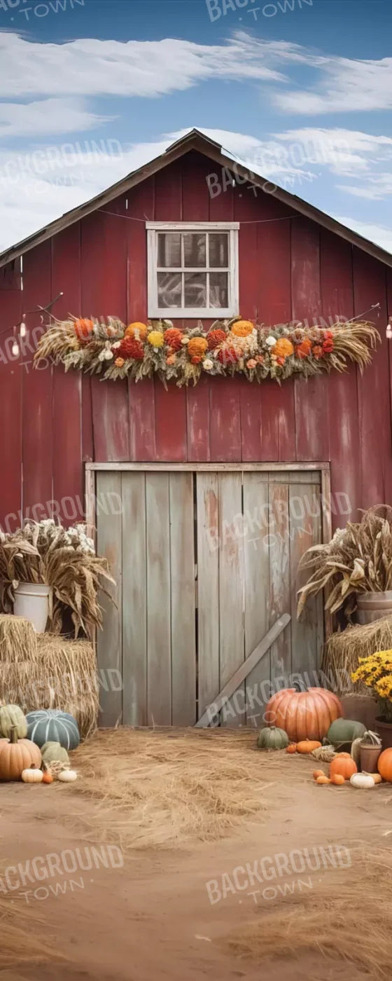 Autumn Hay Barn 8’X20’ Ultracloth (96 X 240 Inch) Backdrop