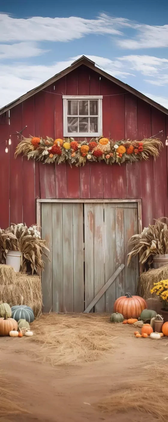 Autumn Hay Barn 8’X20’ Ultracloth (96 X 240 Inch) Backdrop