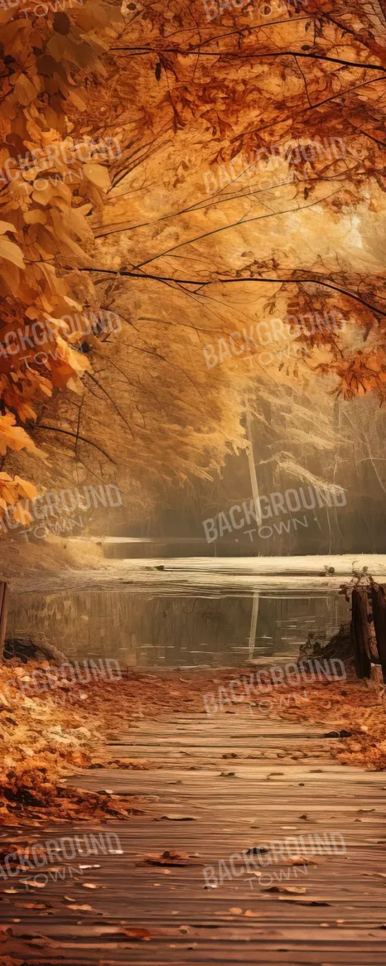 Autumn Lake Path Iv 8’X20’ Ultracloth (96 X 240 Inch) Backdrop