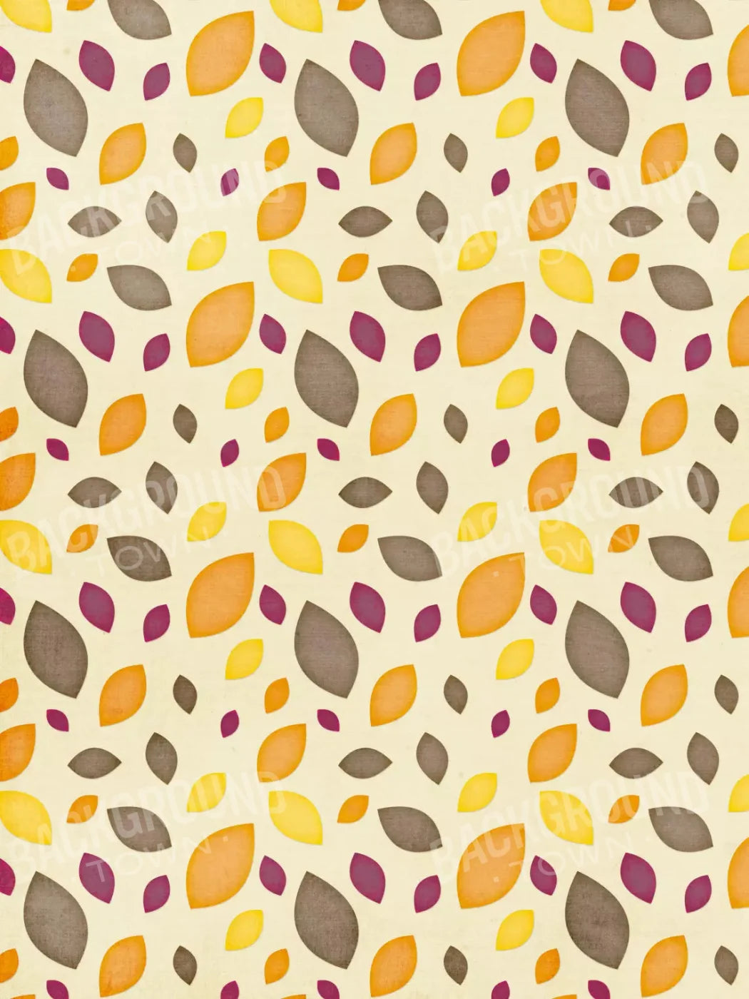 Autumn Leaves 5X68 Fleece ( 60 X 80 Inch ) Backdrop