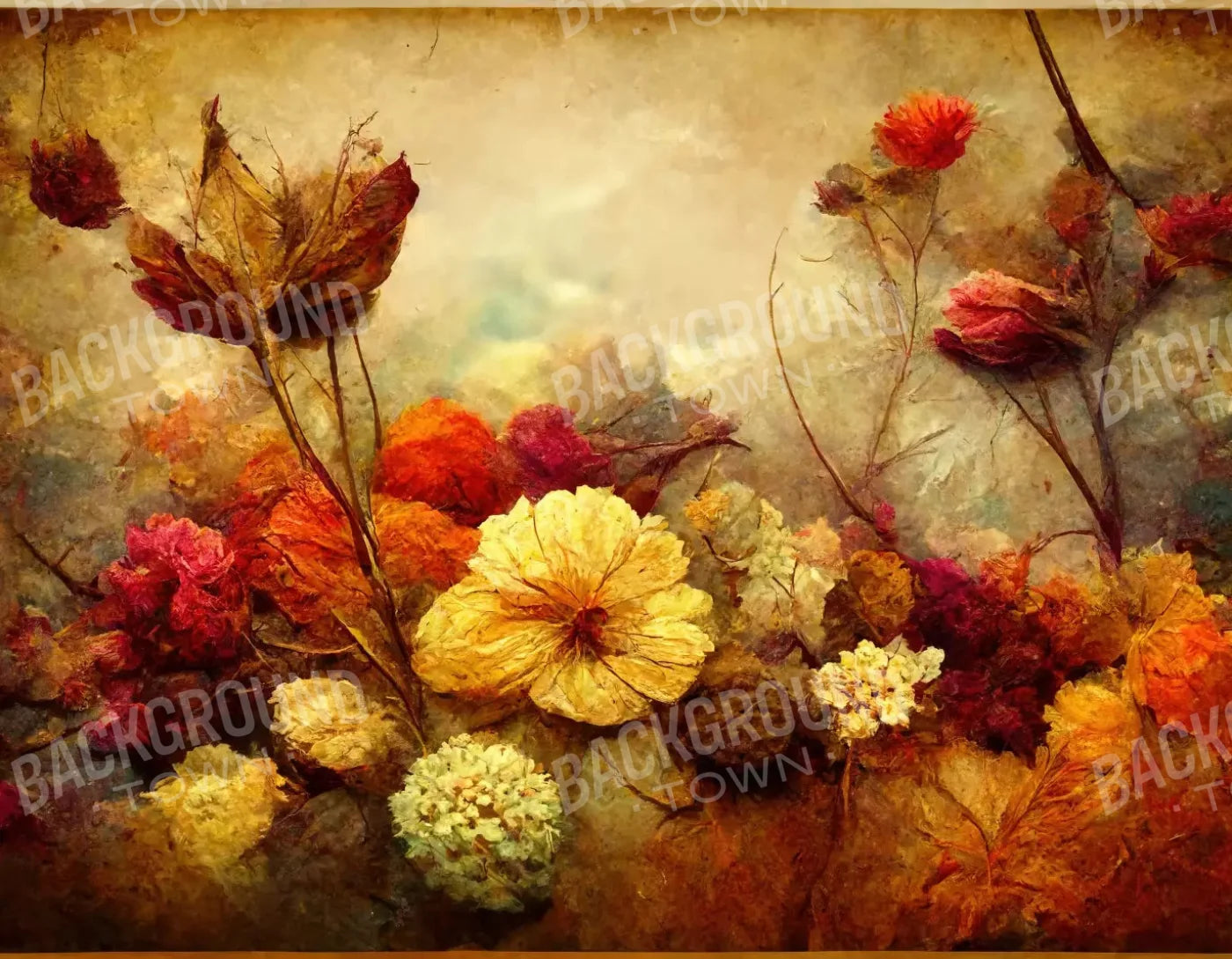 Autumn Love 8X6 Fleece ( 96 X 72 Inch ) Backdrop