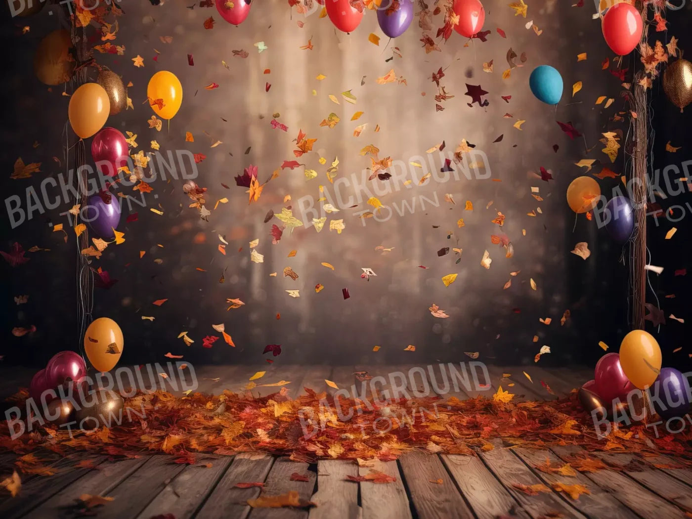 Autumn Party 6’8X5’ Fleece (80 X 60 Inch) Backdrop