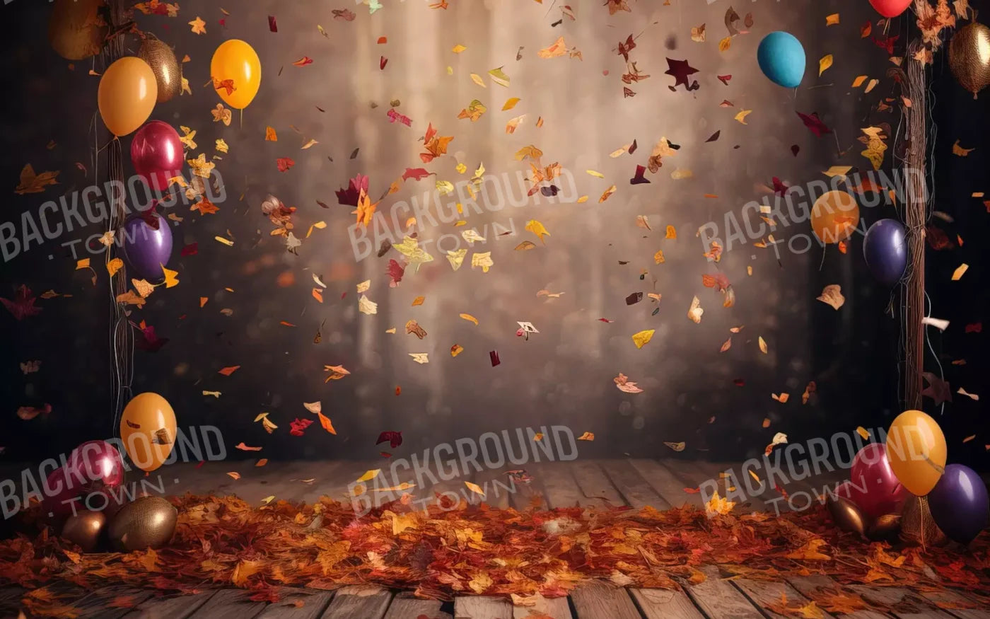 Autumn Party 8’X5’ Ultracloth (96 X 60 Inch) Backdrop