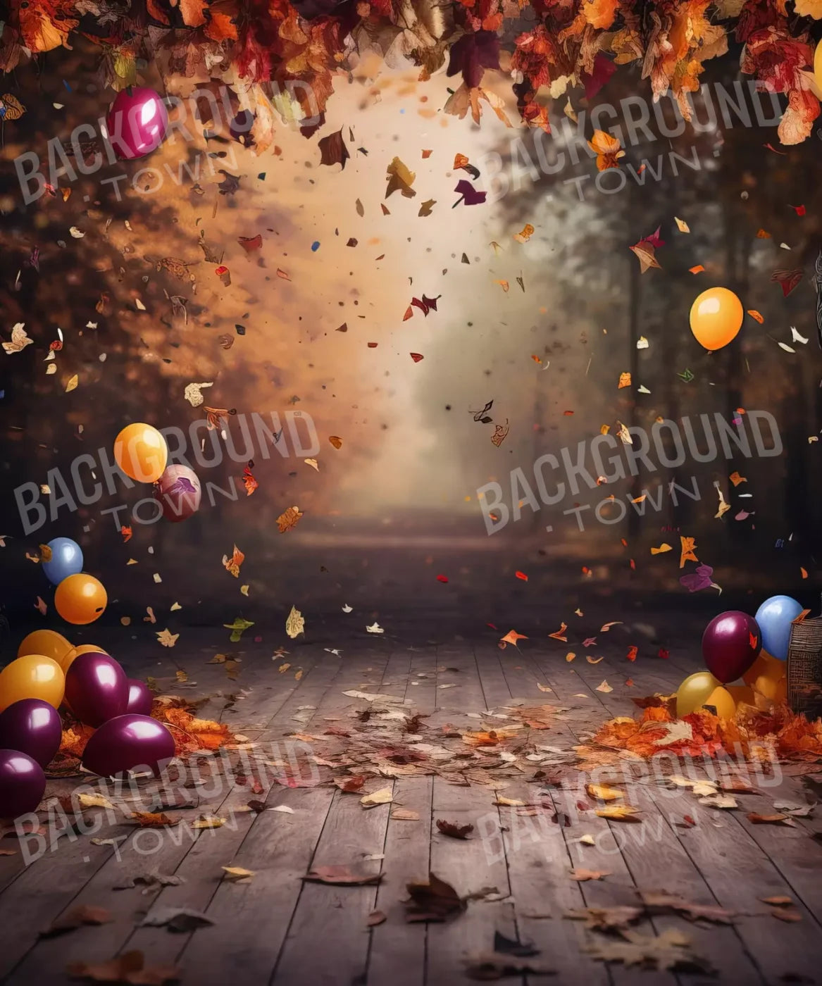 Autumn Party Ii 10’X12’ Ultracloth (120 X 144 Inch) Backdrop