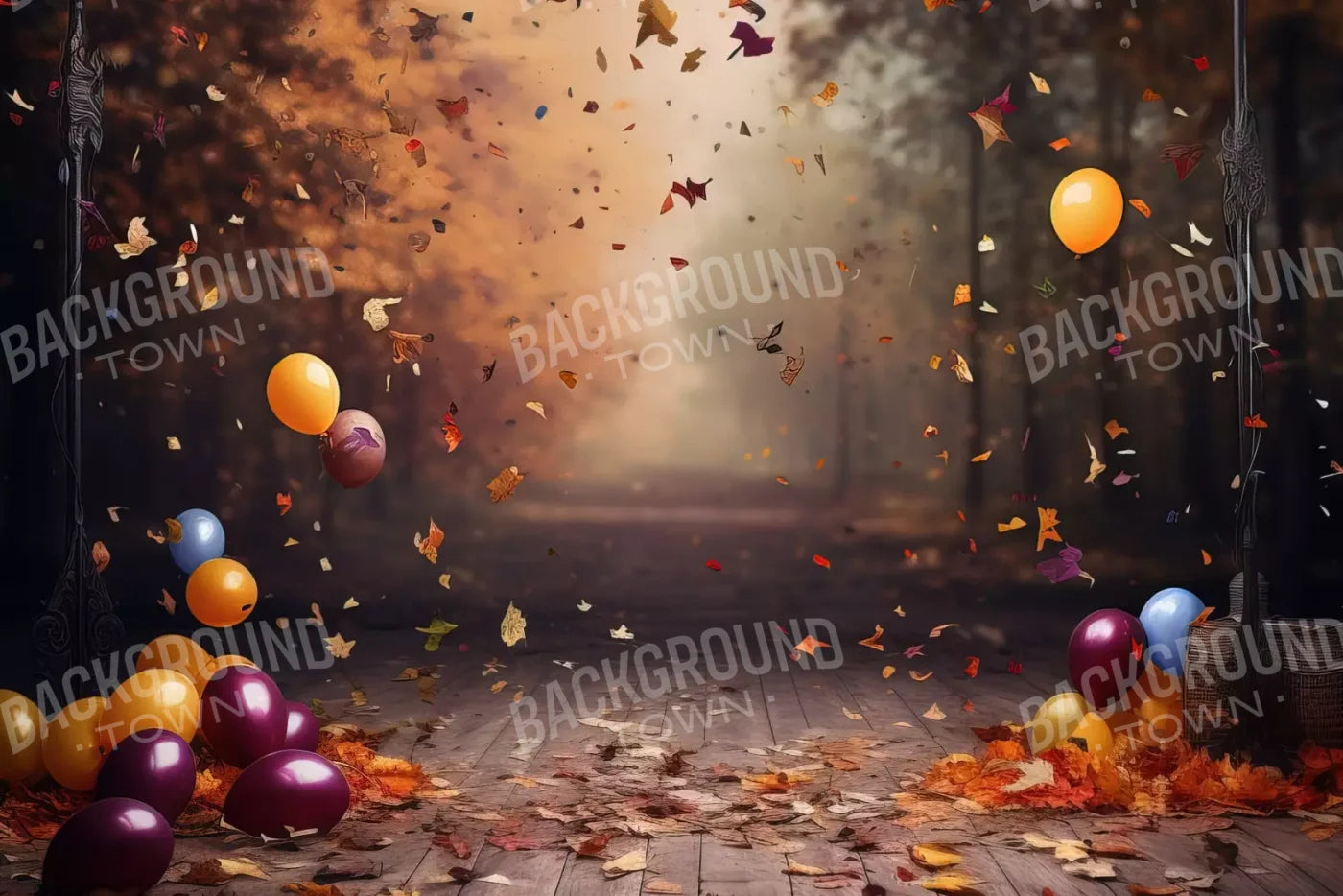 Autumn Party Ii 12’X8’ Ultracloth (144 X 96 Inch) Backdrop