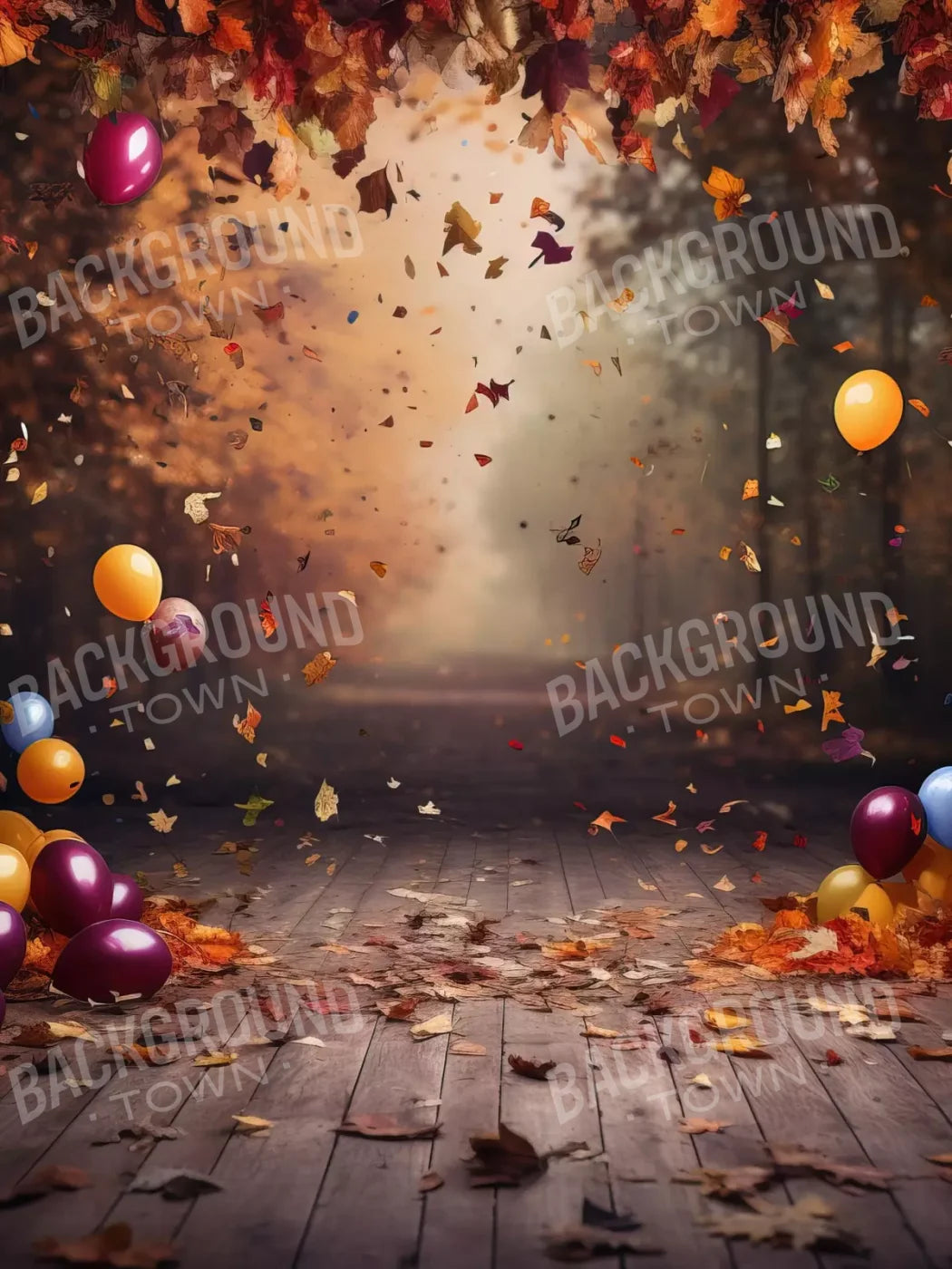 Autumn Party Ii 6’X8’ Fleece (72 X 96 Inch) Backdrop