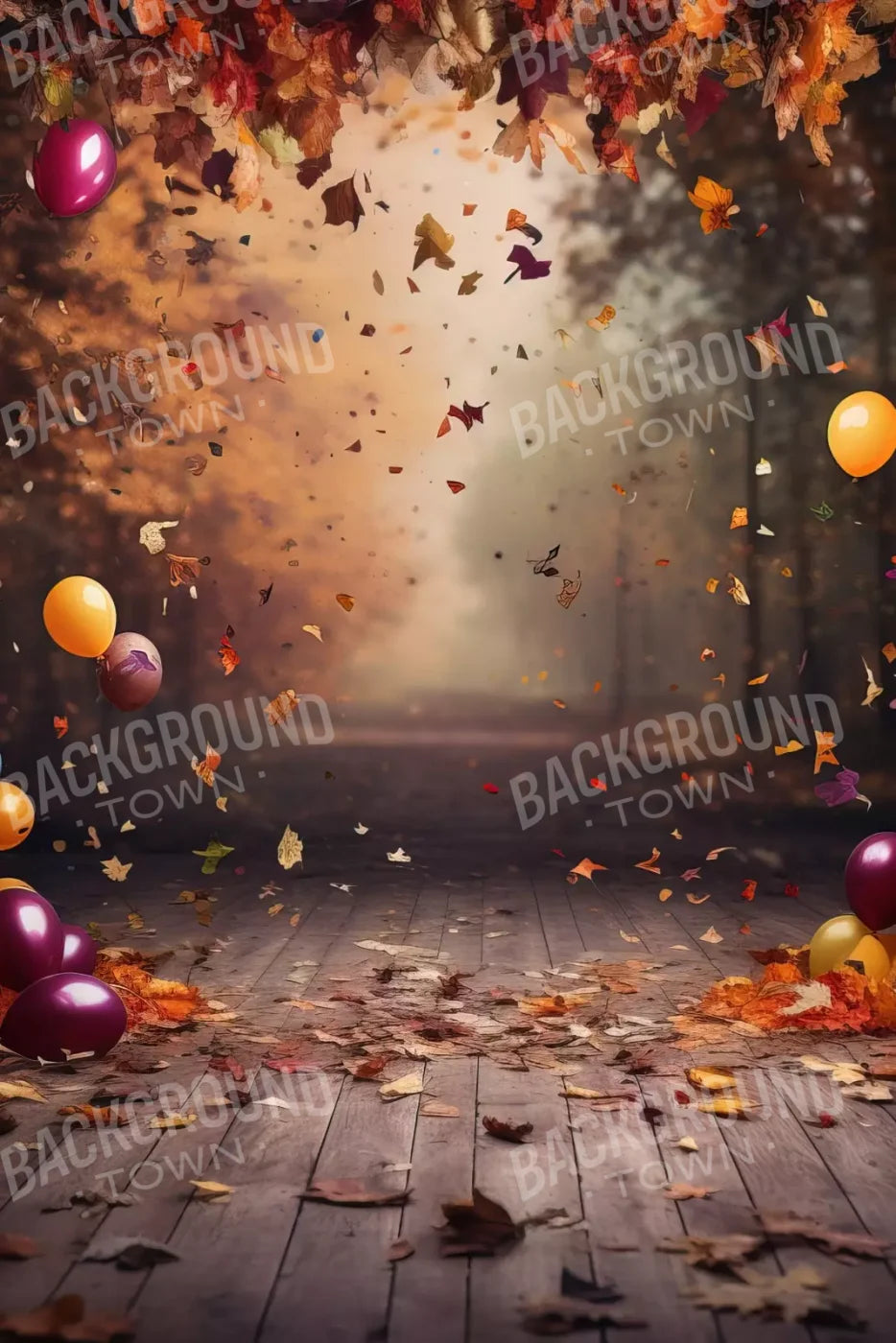 Autumn Party Ii 8’X12’ Ultracloth (96 X 144 Inch) Backdrop