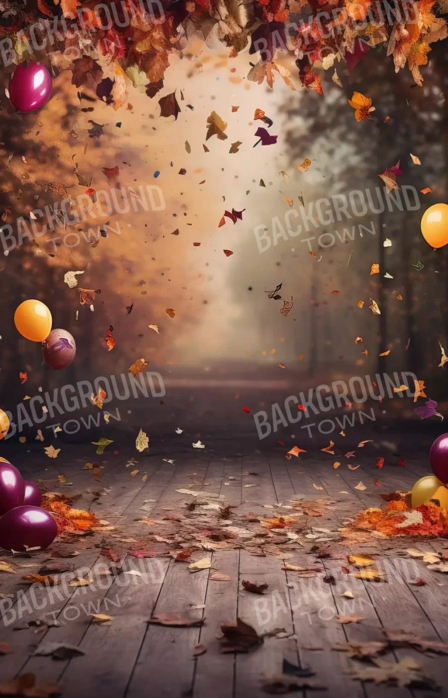 Autumn Party Ii 9’X14’ Ultracloth (108 X 168 Inch) Backdrop