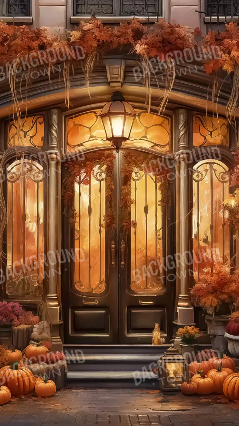 Autumn Storefront 2.1 8X14 Ultracloth ( 96 X 168 Inch ) Backdrop
