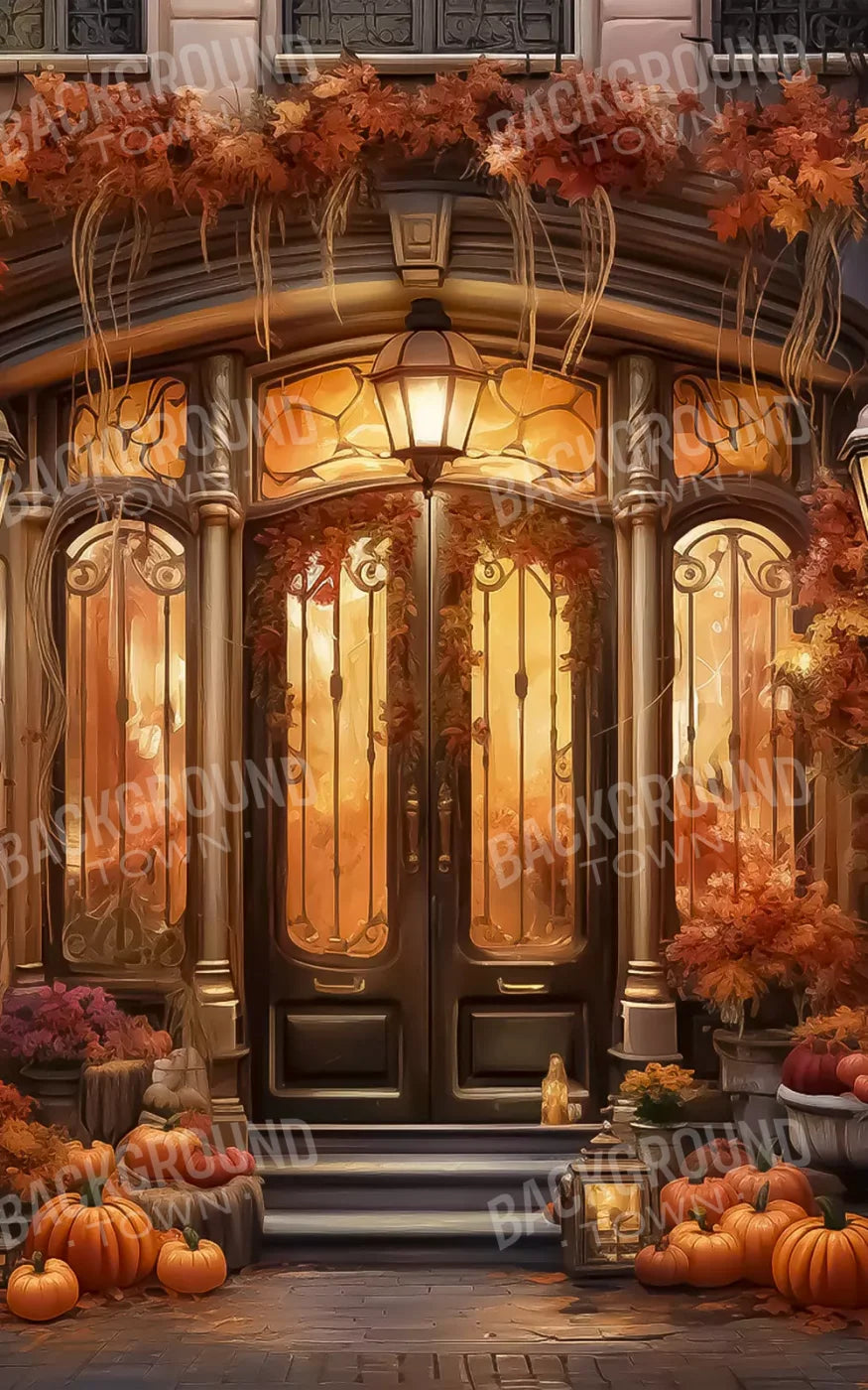 Autumn Storefront 2.1 9X14 Ultracloth ( 108 X 168 Inch ) Backdrop
