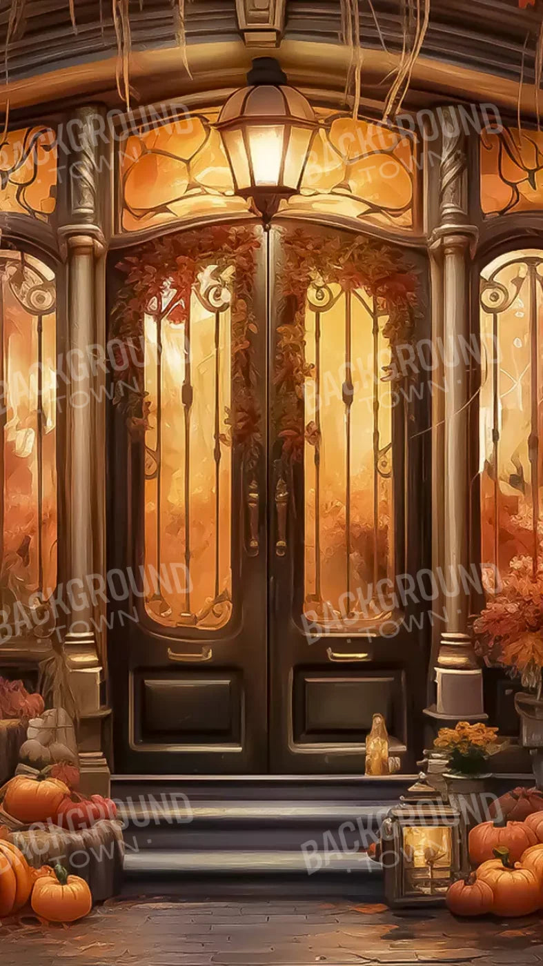 Autumn Store Front 2 8X14 Ultracloth ( 96 X 168 Inch ) Backdrop