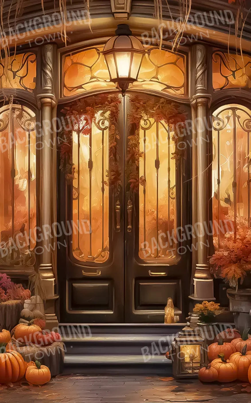 Autumn Store Front 2 9X14 Ultracloth ( 108 X 168 Inch ) Backdrop