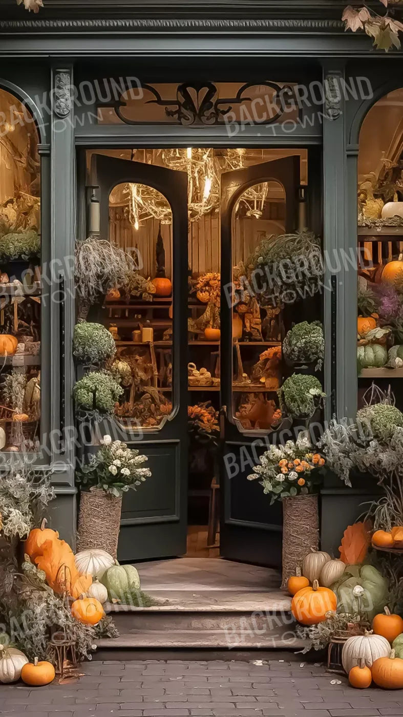 Autumn Store Front 3.1 8X14 Ultracloth ( 96 X 168 Inch ) Backdrop