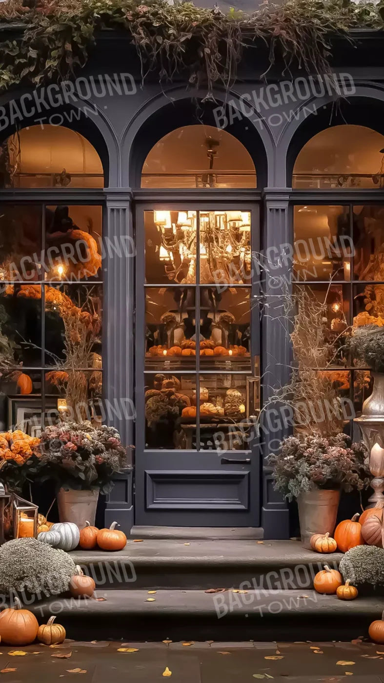 Autumn Store Front 4 8X14 Ultracloth ( 96 X 168 Inch ) Backdrop