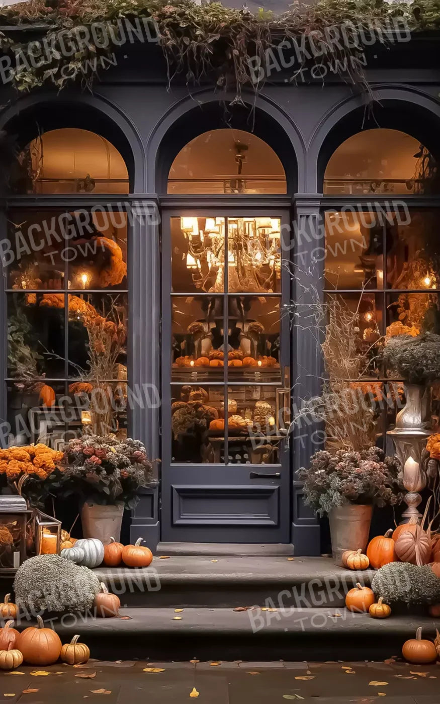 Autumn Store Front 4 9X14 Ultracloth ( 108 X 168 Inch ) Backdrop