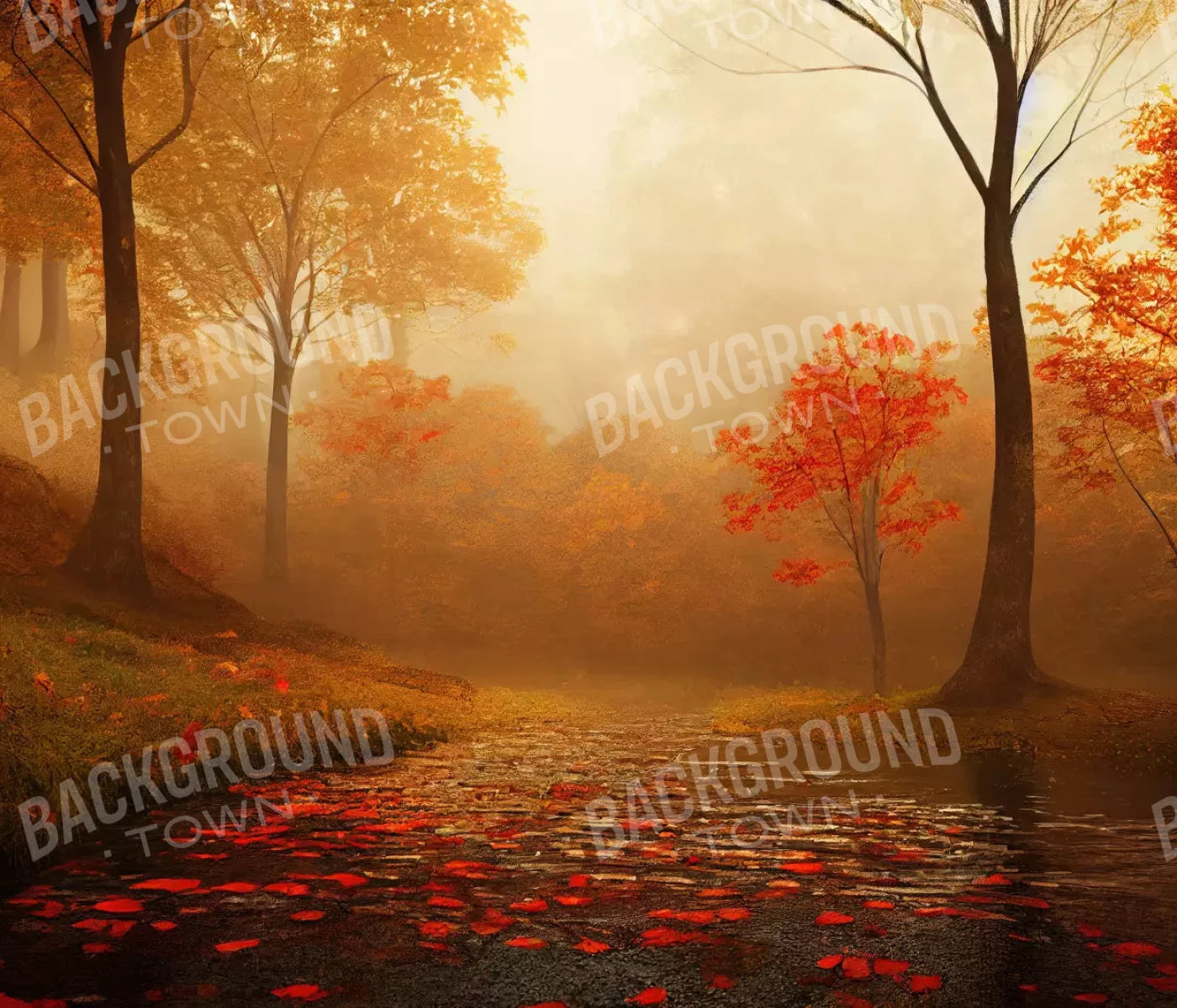Autumn Sunrise 12X10 Ultracloth ( 144 X 120 Inch ) Backdrop