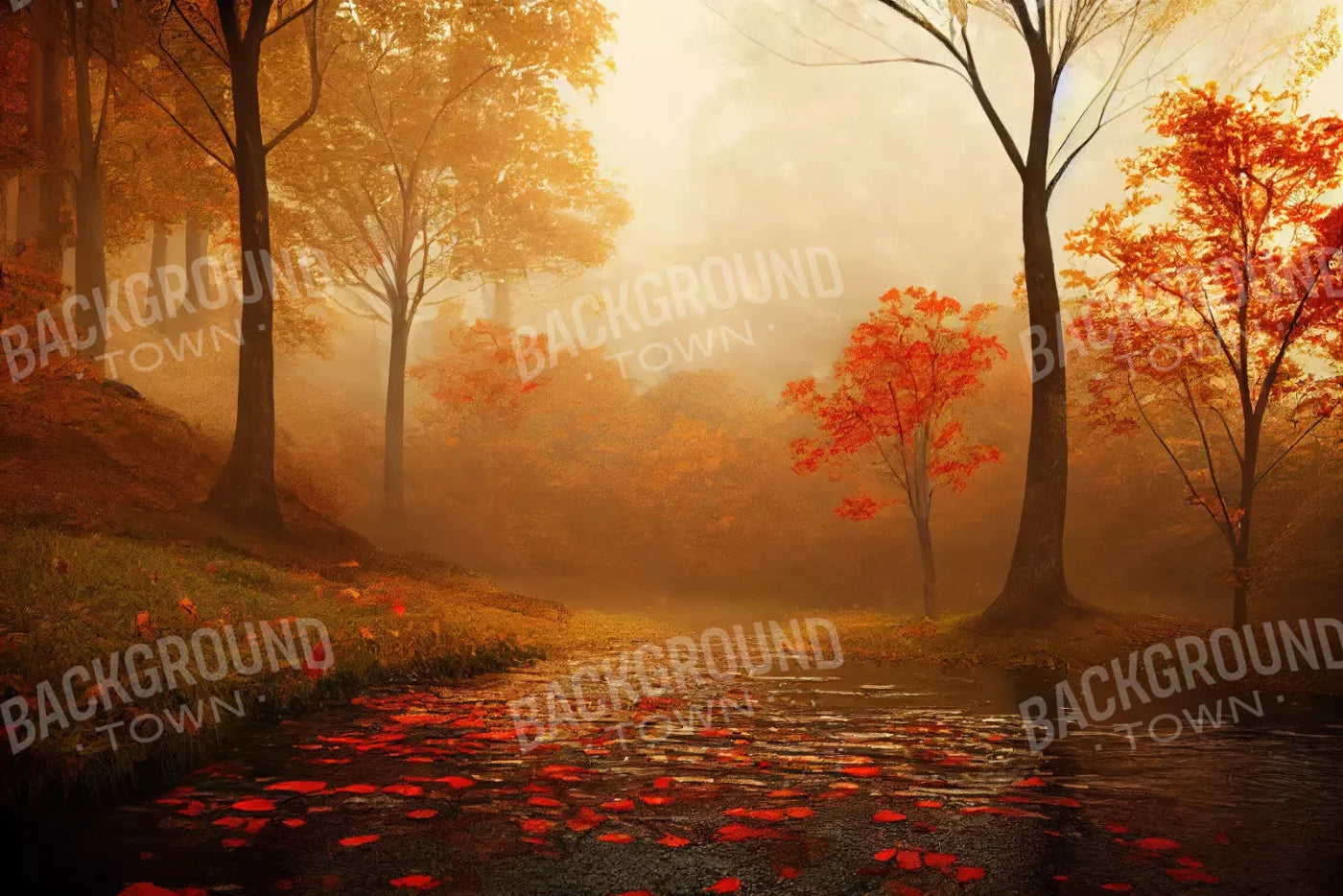 Autumn Sunrise 8X5 Ultracloth ( 96 X 60 Inch ) Backdrop