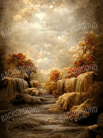 Autumn Sunset 5X68 Fleece ( 60 X 80 Inch ) Backdrop