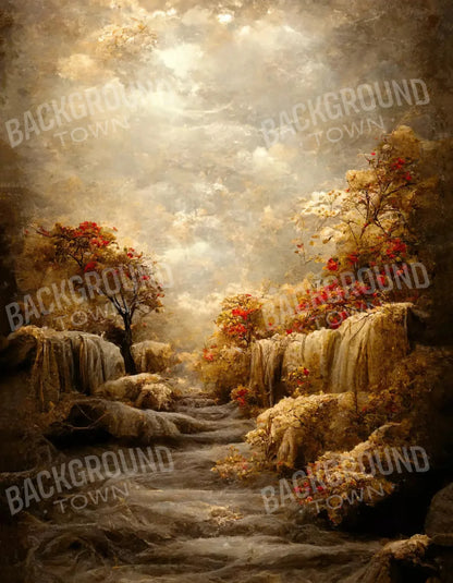 Autumn Sunset 6X8 Fleece ( 72 X 96 Inch ) Backdrop