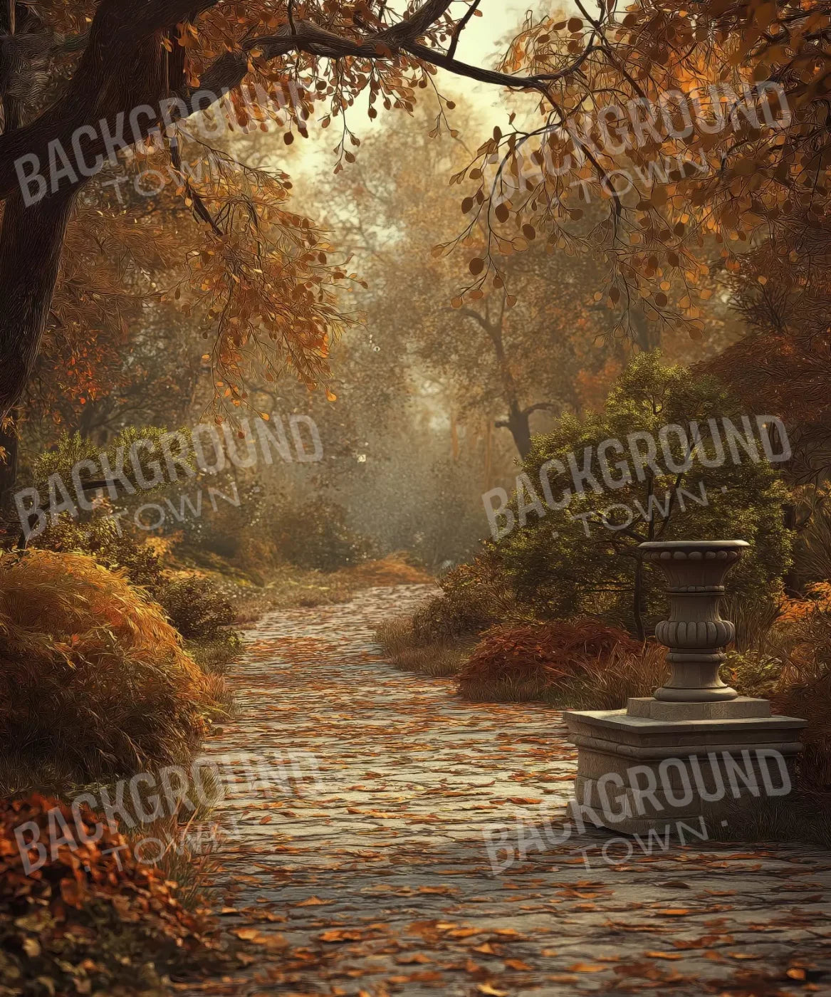 Autumn Walk In Woods 10’X12’ Ultracloth (120 X 144 Inch) Backdrop