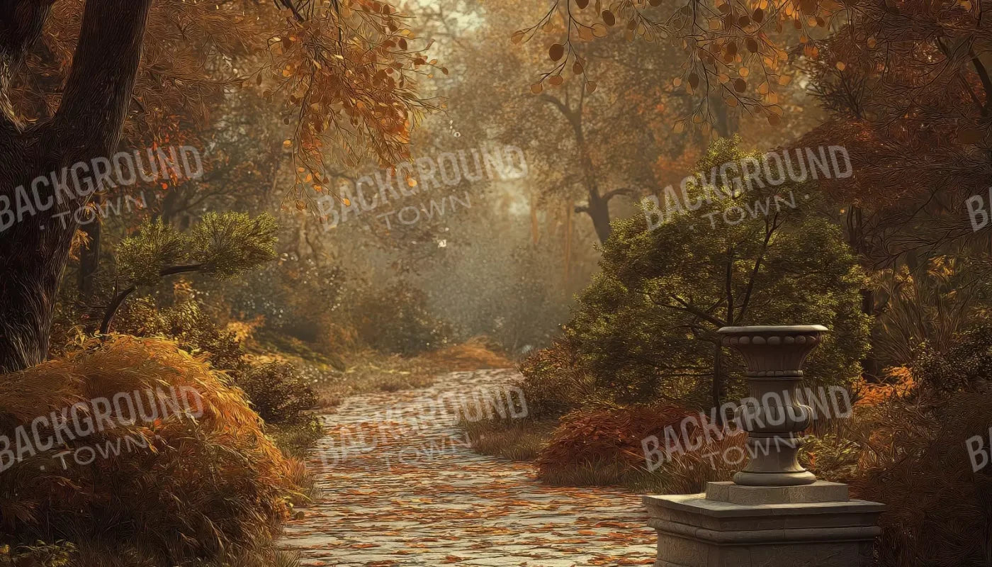 Autumn Walk In Woods 14’X8’ Ultracloth (168 X 96 Inch) Backdrop