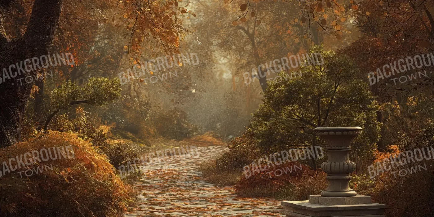 Autumn Walk In Woods 16’X8’ Ultracloth (192 X 96 Inch) Backdrop