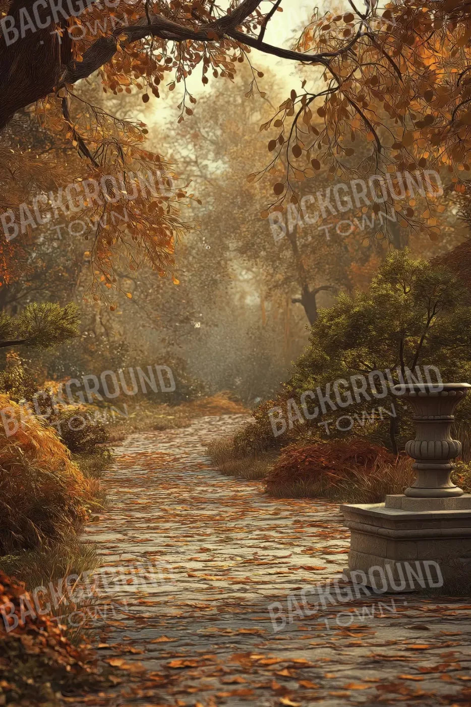 Autumn Walk In Woods 8’X12’ Ultracloth (96 X 144 Inch) Backdrop