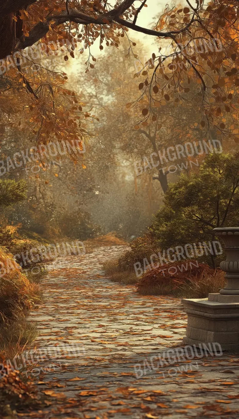 Autumn Walk In Woods 8’X14’ Ultracloth (96 X 168 Inch) Backdrop