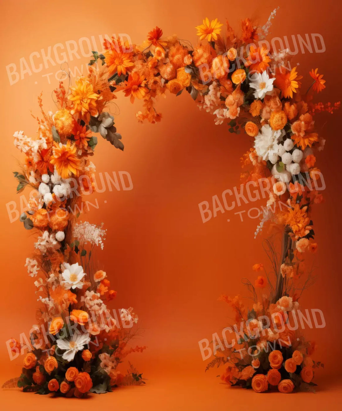 Autumnal Orange Backdrop for Photography