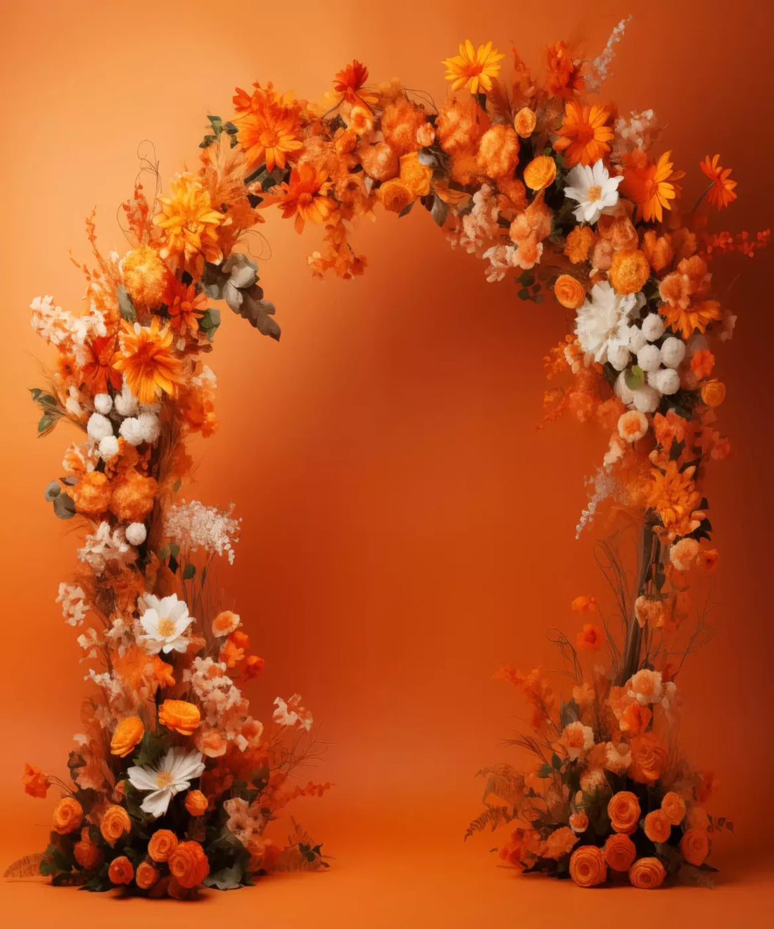 Autumnal Orange Backdrop for Photography