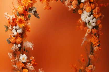 Orange Studio Floral Arch 12’X8’ Ultracloth (144 X 96 Inch) Backdrop