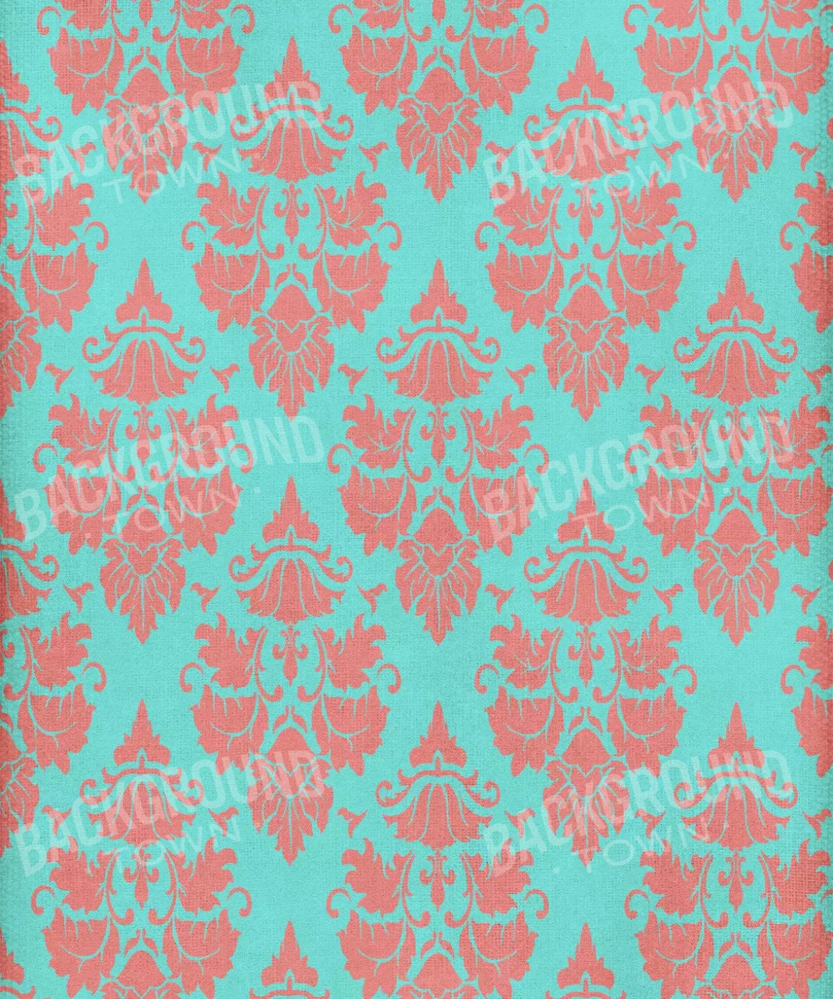 Blue Damask Backdrop for Photography