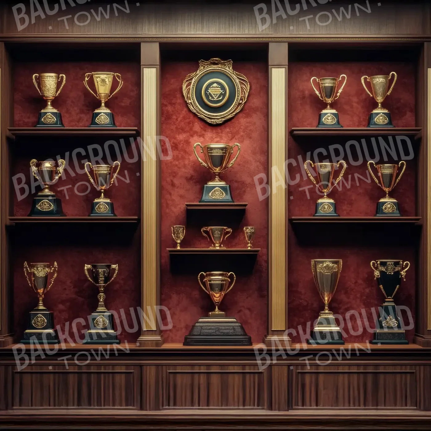 Award Cabinet 8’x8’ Fleece (96 x 96 inch) Backdrop